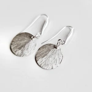 boucles d'oreilles artisanales en argent 925. Modèle Halo