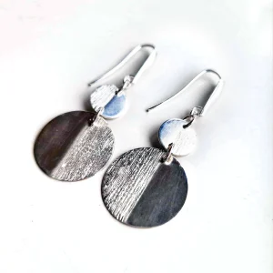 Boucles d'oreille Dio de disques d'argent