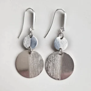 Boucles d'oreille Dio de disques d'argent