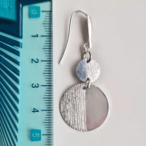 Boucles d'oreille Dio de disques d'argent