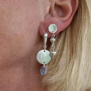 boucles d'oreilles perles d'argent 925