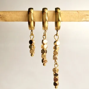 boucles d'oreille Insolente simply gold trio